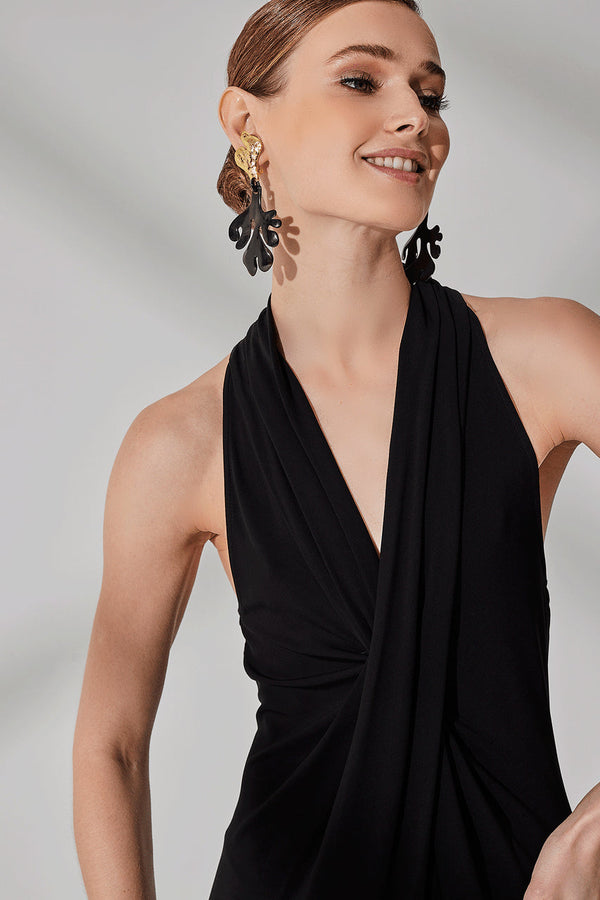 natori Matte Jersey Maxi Dress Black