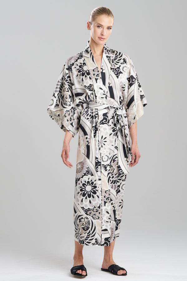 Natori Medallion Robe Black