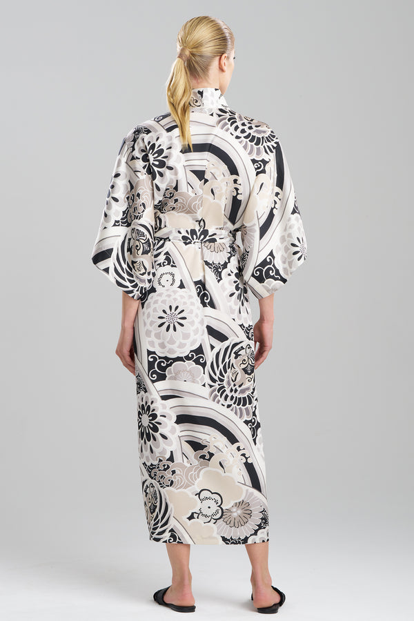 Natori Medallion Robe Black