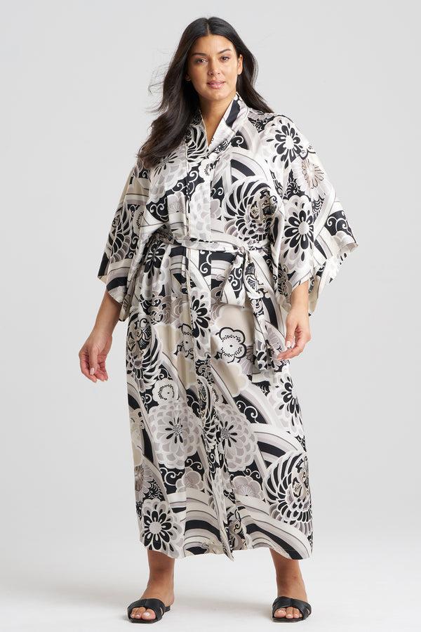 Natori Medallion Robe Black