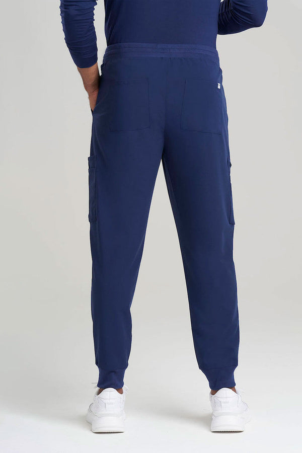 Natori Men's 10-Pocket Jogger Scrub Pants Navy