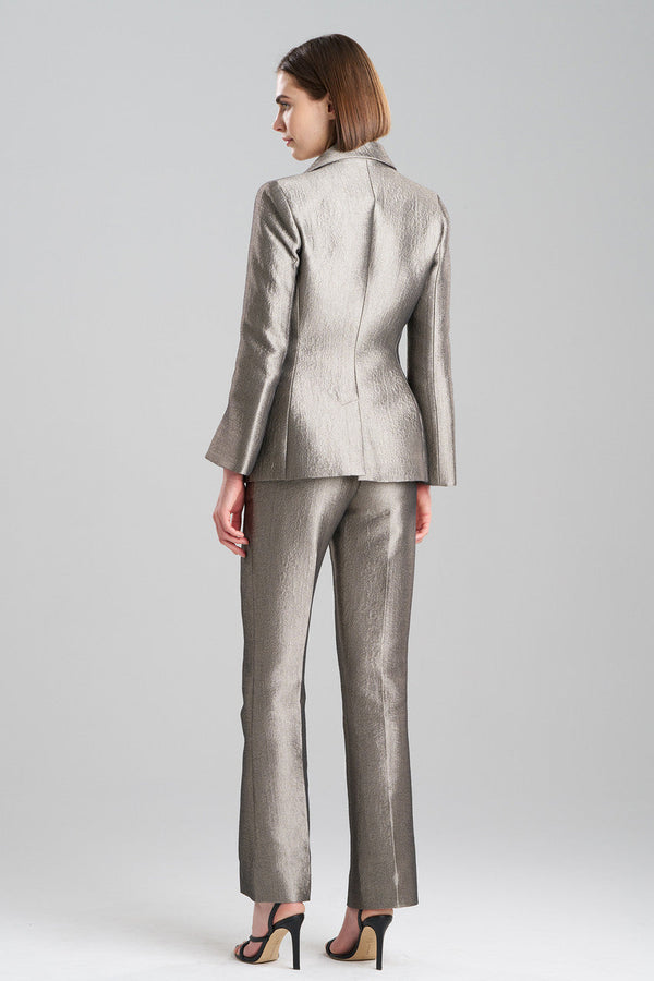 Natori Metallic Jacquard Blazer Alloy