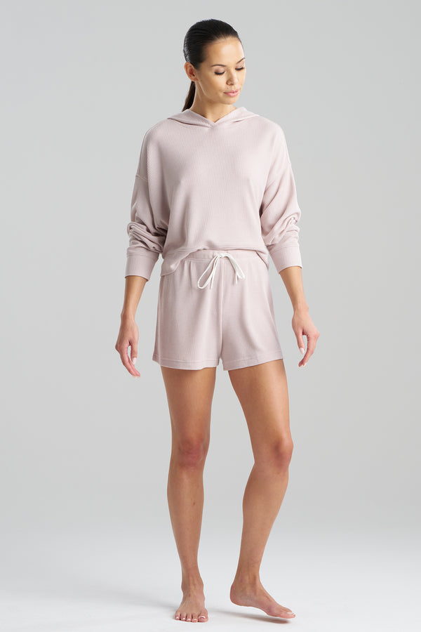 natori Mila Waffle Everywhere Shorts Shell Pink