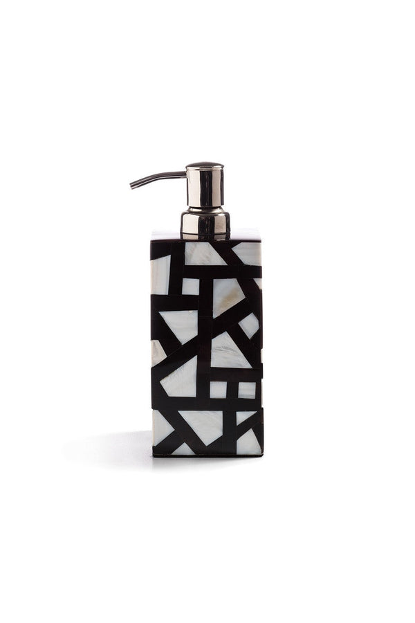 Natori Mindoro Soap Dispenser Black & White