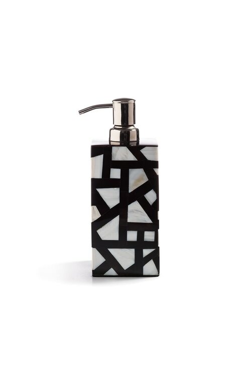 natori Mindoro Soap Dispenser Black & White