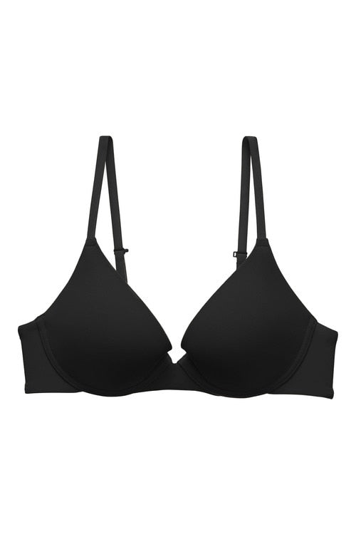 natori Minimal Convertible Push-Up Bra Black