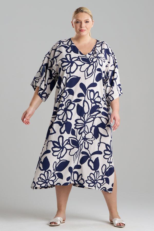 Natori Miyu Caftan Navy