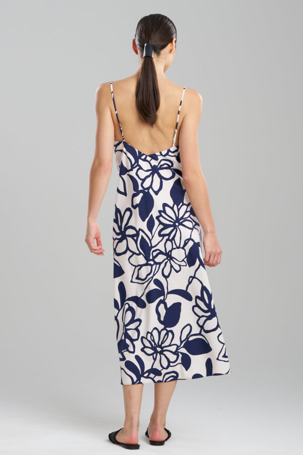 Natori Miyu Slip Dress Navy