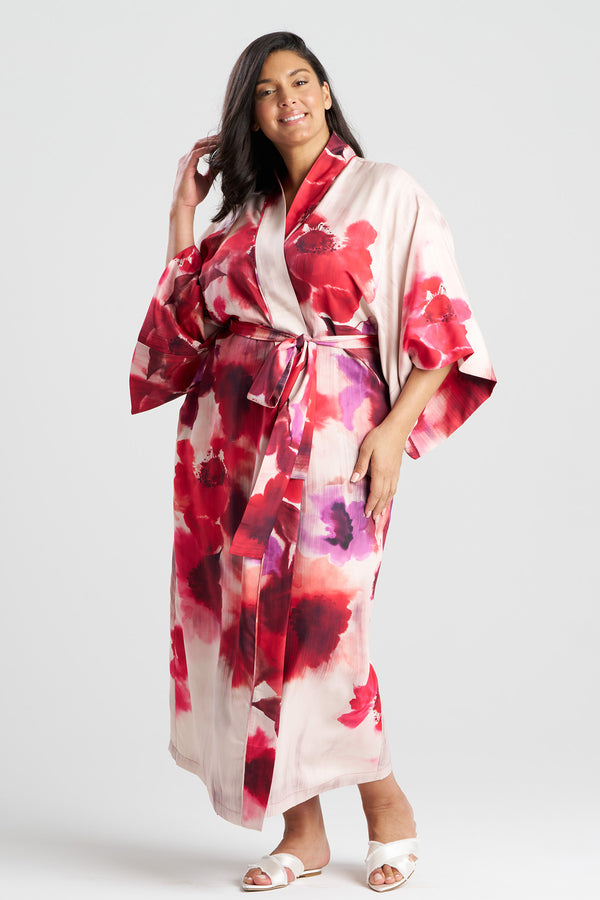Natori Mizuki Robe Red