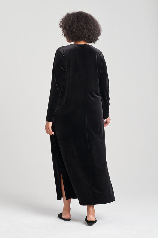 Natori Natalie Velvet Lounger Black