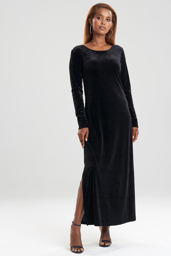 natori Natalie Velvet Lounger Black