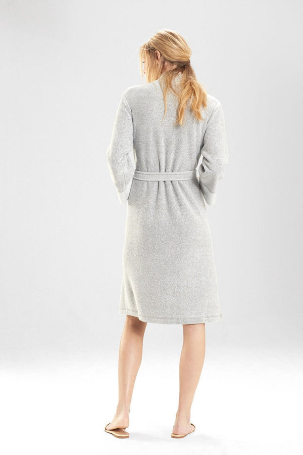 Natori Nirvana Brushed Terry Robe Heather Gray