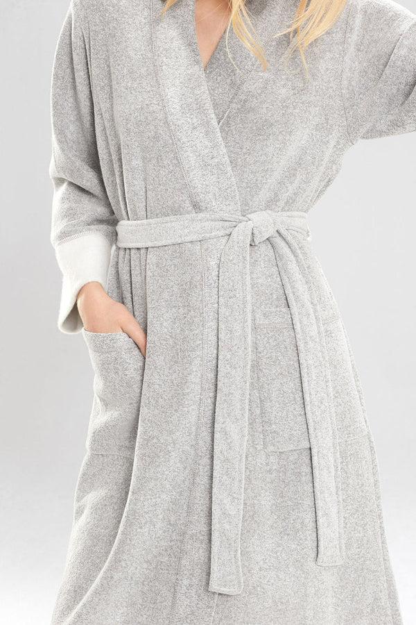 Natori Nirvana Brushed Terry Robe Heather Gray