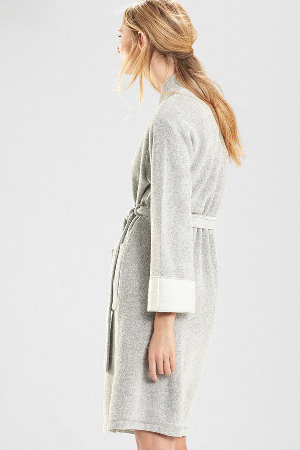 Natori Nirvana Brushed Terry Robe Heather Gray