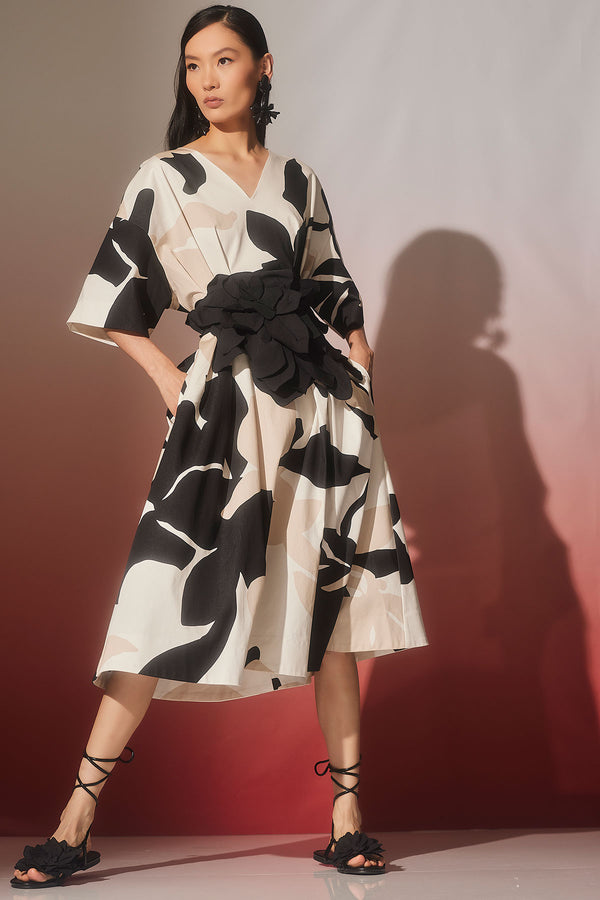 natori Nishi Cotton Dress Neutral