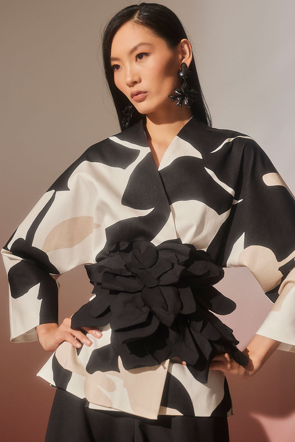 natori Nishi Cotton Kimono Jacket Neutral