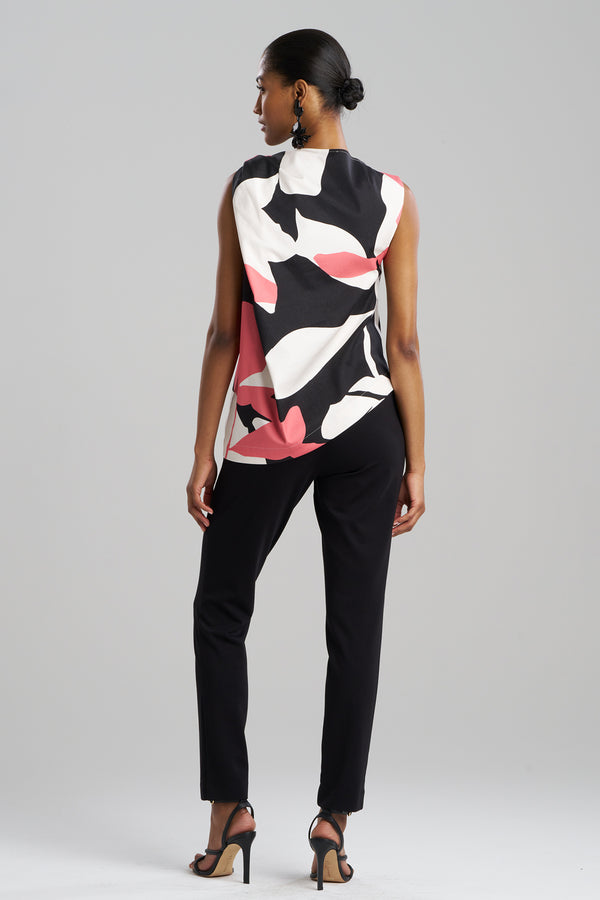 Natori Nishi Cotton Origami Top Flamingo