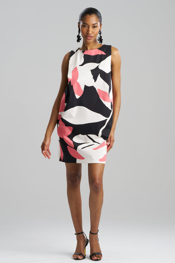 Natori Nishi Cotton Shift Dress Flamingo