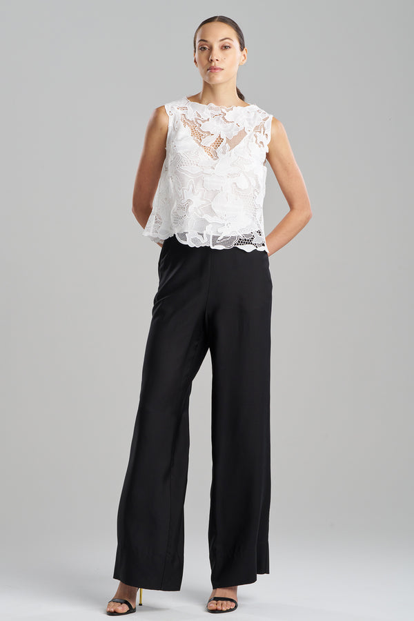 natori Nishi Lace Square Top White