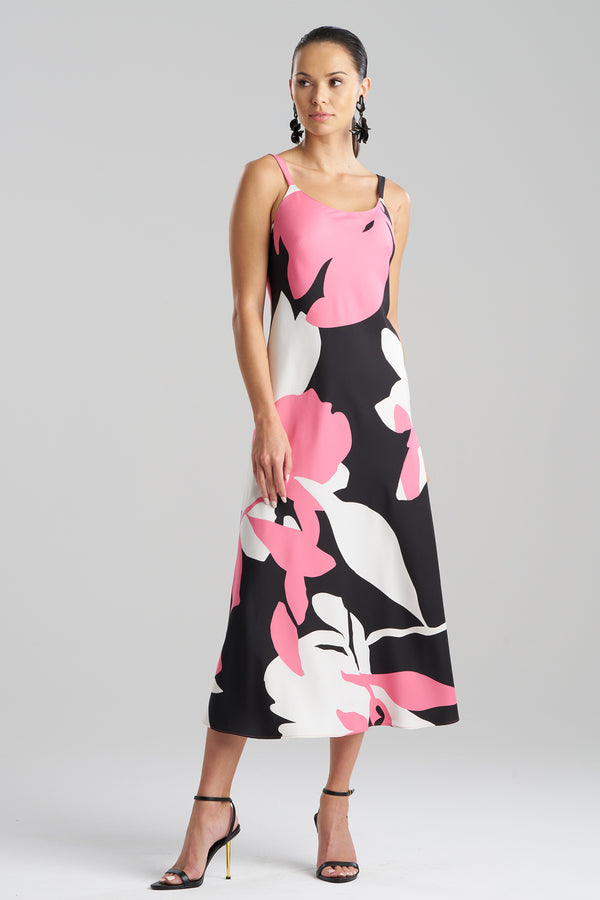 natori Niwashi Slip Dress Pink/Black