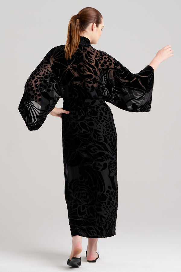 Natori Nouveau Velvet Robe Black