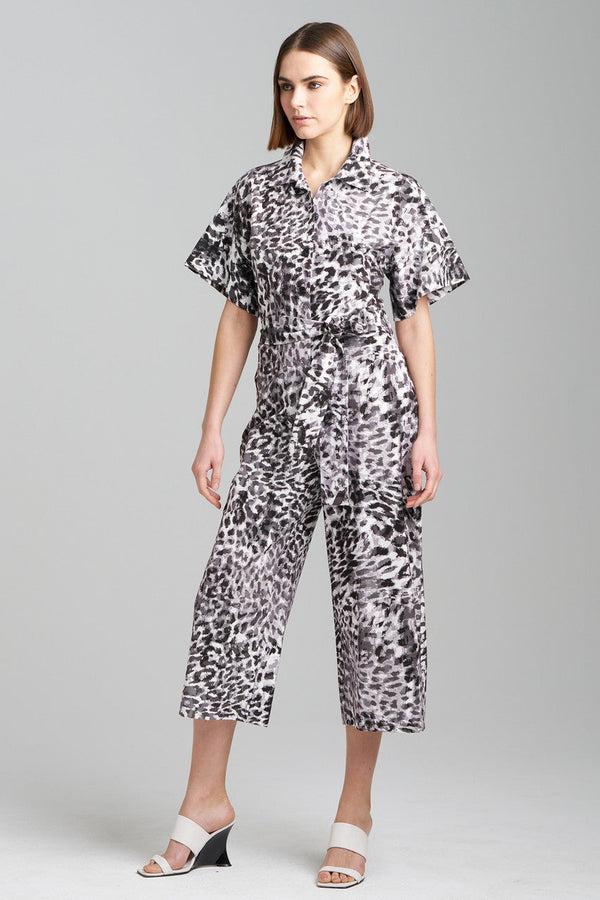 natori Ombre Animale Jumpsuit Black/Grey Combo
