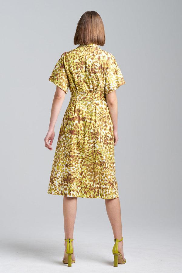 Natori Ombre Animale Shirtdress Wasabi Combo