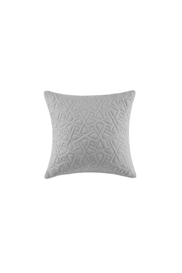 Natori Origami Quilt Top Euro Sham Grey