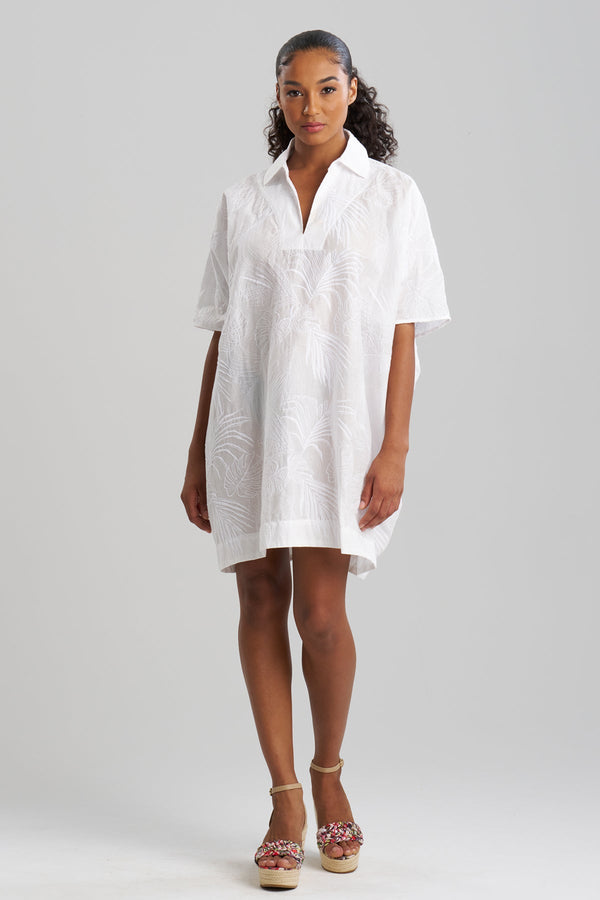 Natori Palm Oversized Caftan White