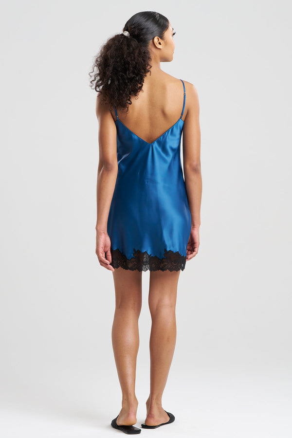 Natori Peony Glamour Chemise Midnight Teal