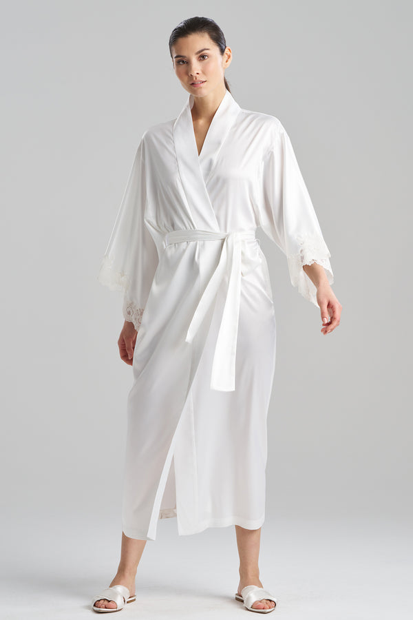 natori Peony Glamour Robe Warm White