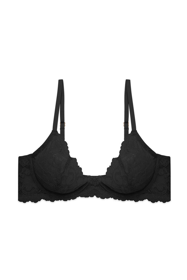 natori Peony Unlined Underwire Bra Black