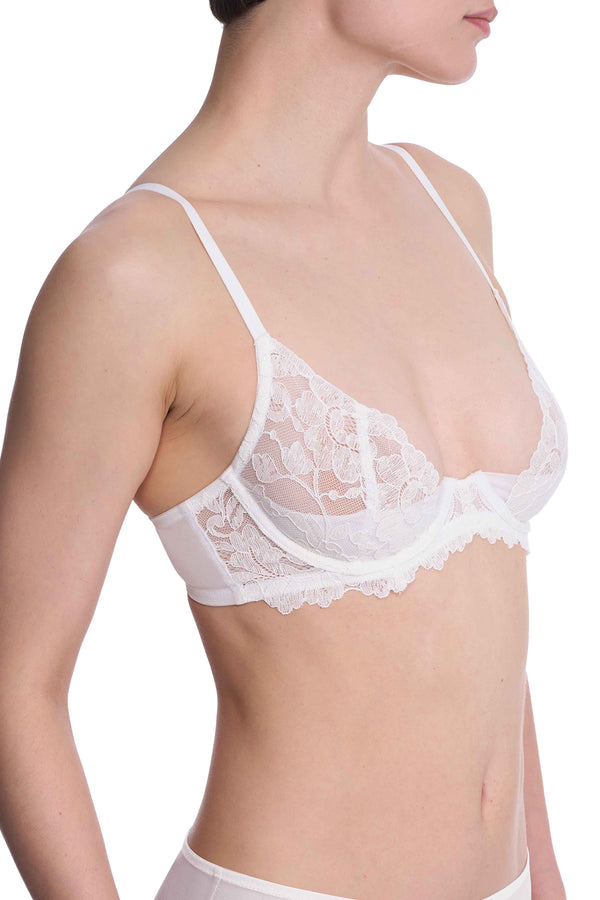 Natori Peony Unlined Underwire Bra Light Ivory