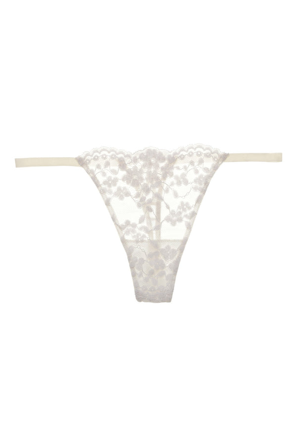 natori Plush Romance String Thong Lt Ivory