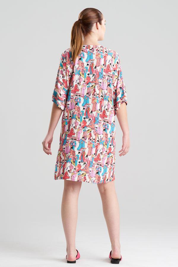 Natori Promenade Challis Sleepshirt Warm White