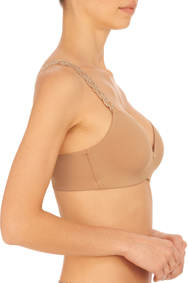 Natori Pure Luxe Wireless Contour Bra Café