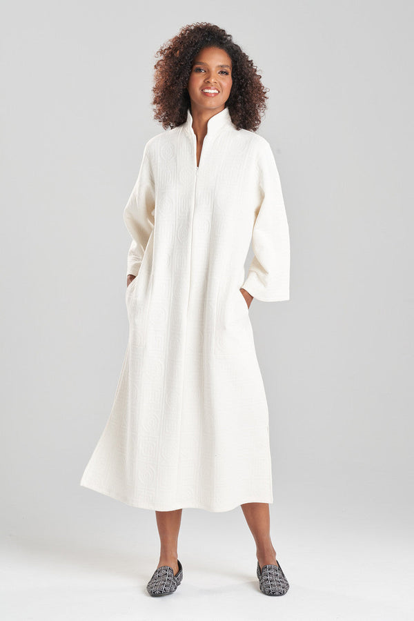 natori Quilted Infinity Jacquard Lounger Cream