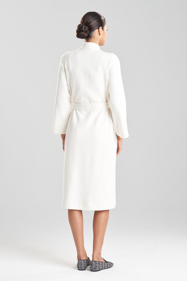 Natori Quilted Infinity Jacquard Robe Cream