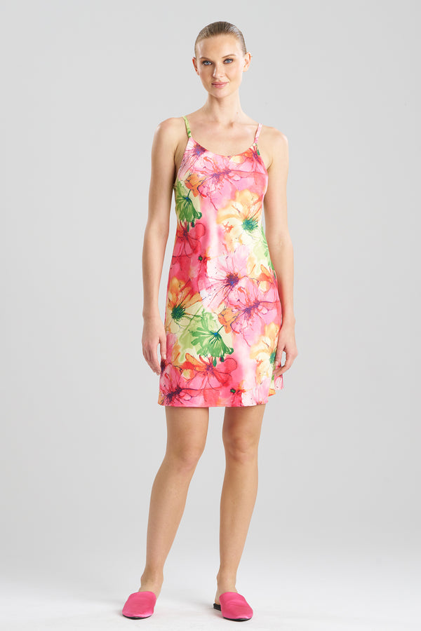 natori Radiance Satin Chemise Multi