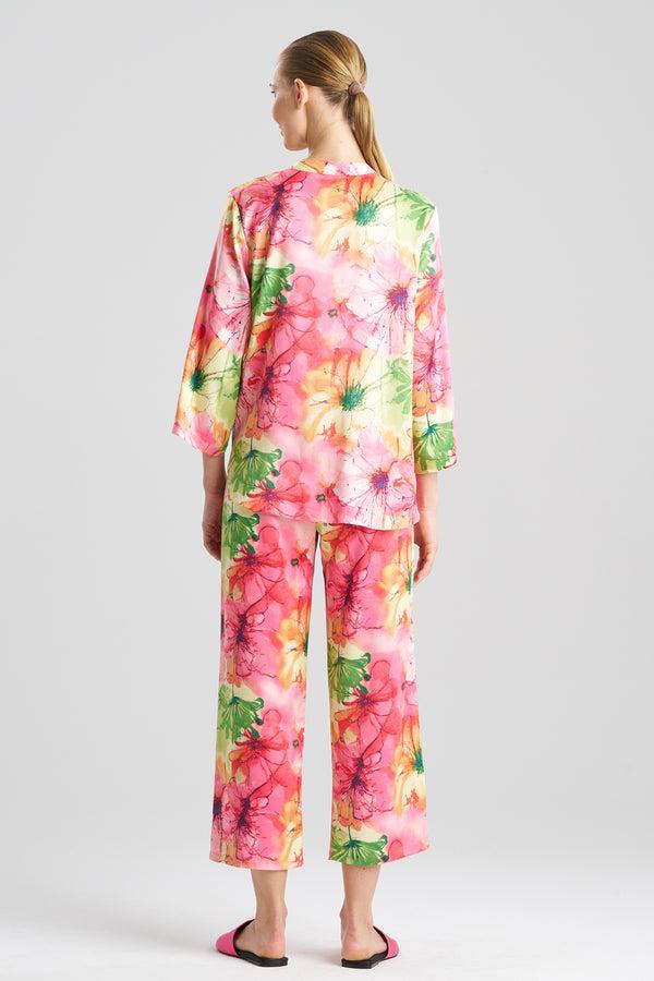 Natori Radiance Satin Long Sleeve PJ Multi
