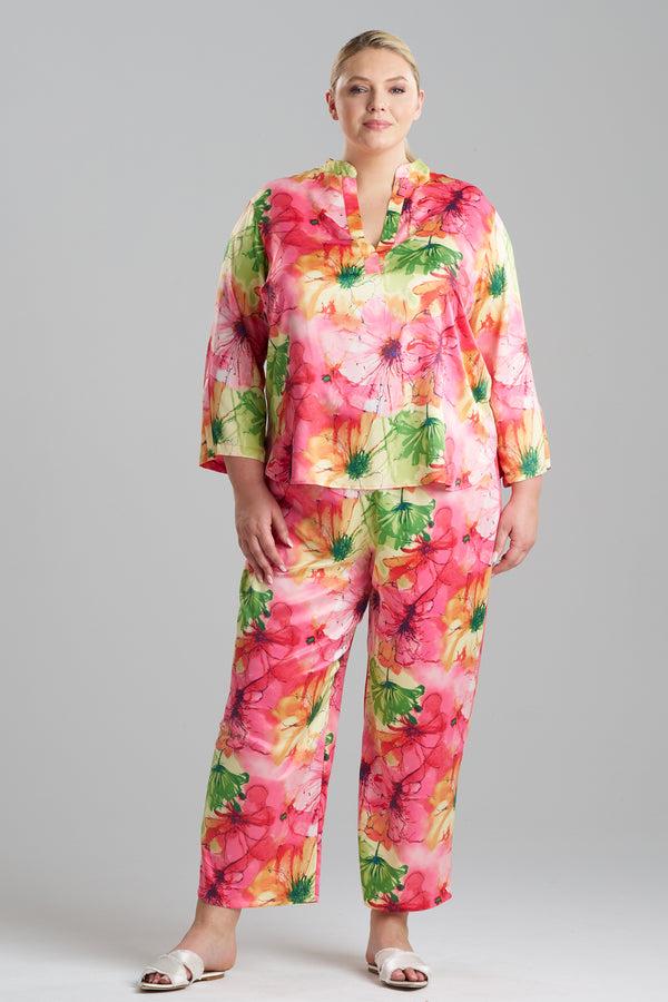 Natori Radiance Satin Long Sleeve PJ Multi