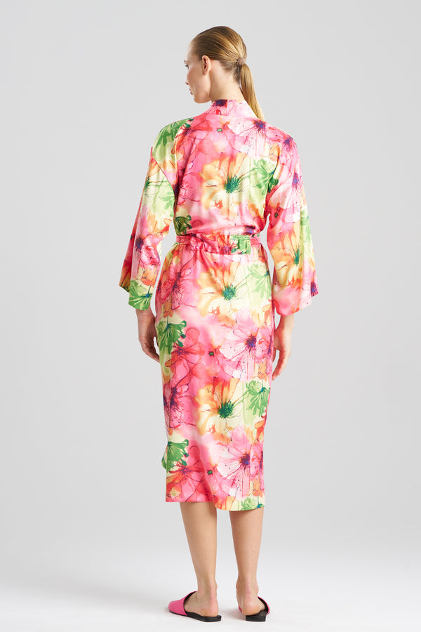 Natori Radiance Satin Robe Multi