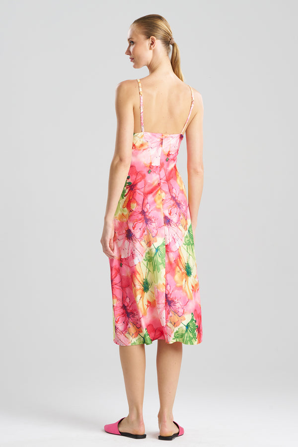 Natori Radiance Satin Slip Dress Multi