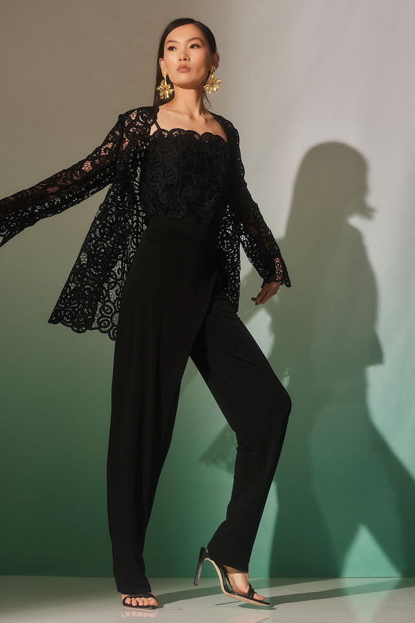 natori Raffia Lace Cami Black