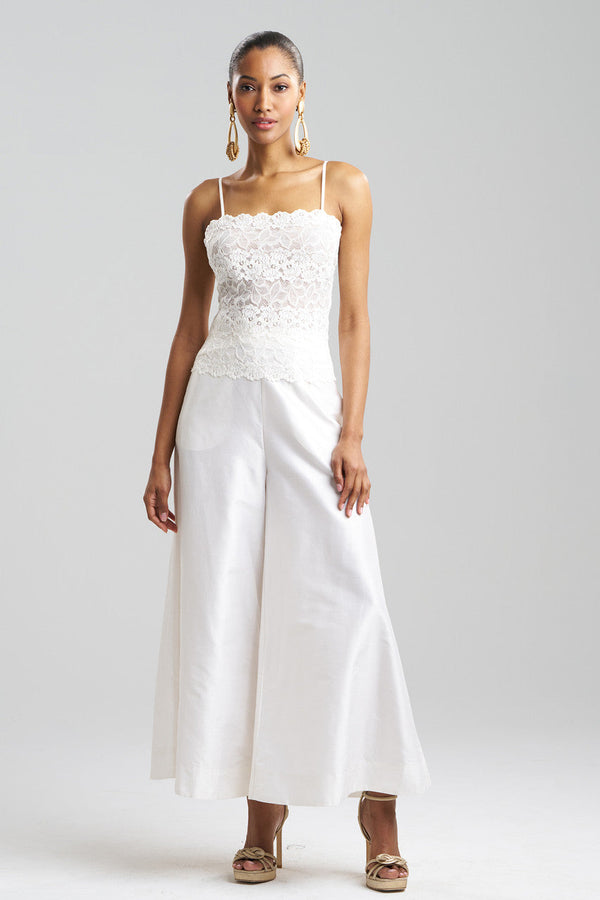 Natori Rose Parfait Allover Lace Cami Warm White