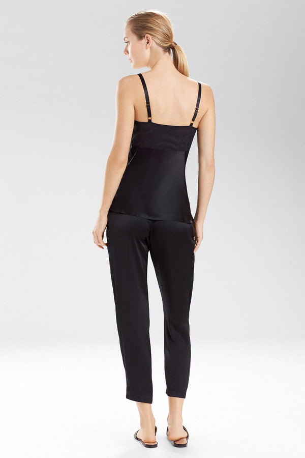 Natori Rose Parfait Camisole With Lace Black