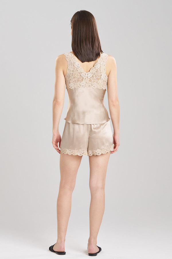 Natori Rose Parfait Lace Tank Parchment