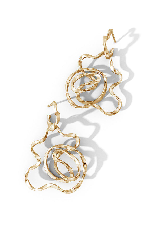 Natori Sakura 14k Hoop Earrings 14K Yellow Gold