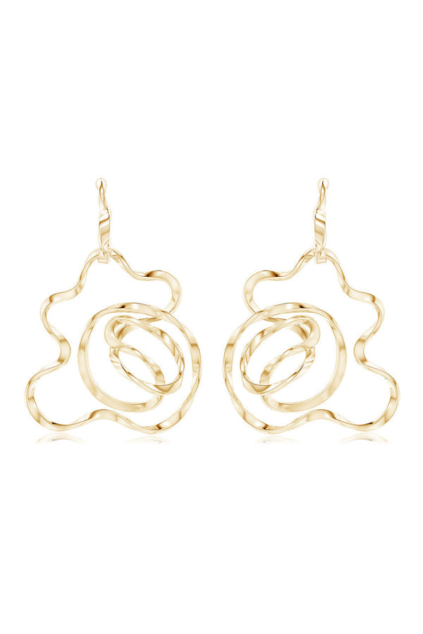Natori Sakura 14k Hoop Earrings 14K Yellow Gold