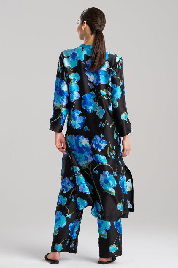 Natori Sakura Matsuri Ao Dai Silk PJ Black